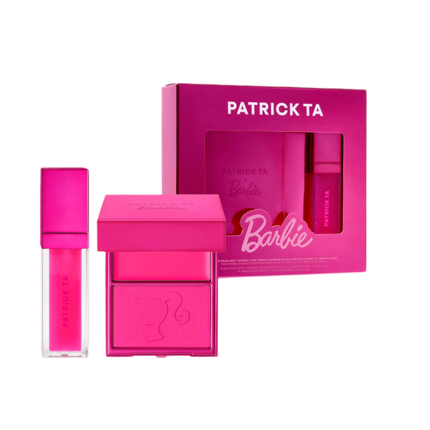 PREORDEN Patrick Ta x Barbie™ Blush Duo and Lip Plumper Set