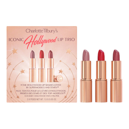 PREORDEN Mini Iconic Hollywood Lipstick Trio Set