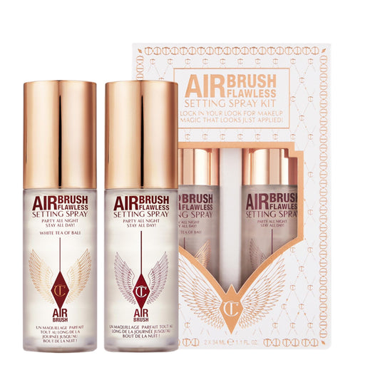 PREORDEN Mini Airbrush Flawless Setting Spray Duo Set