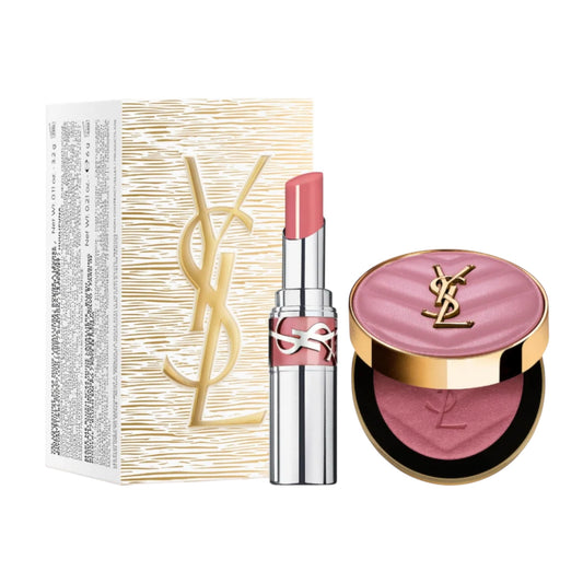 PREORDEN YSL Iconic Pink Make Me Blush & Loveshine Lip Oil Stick Set