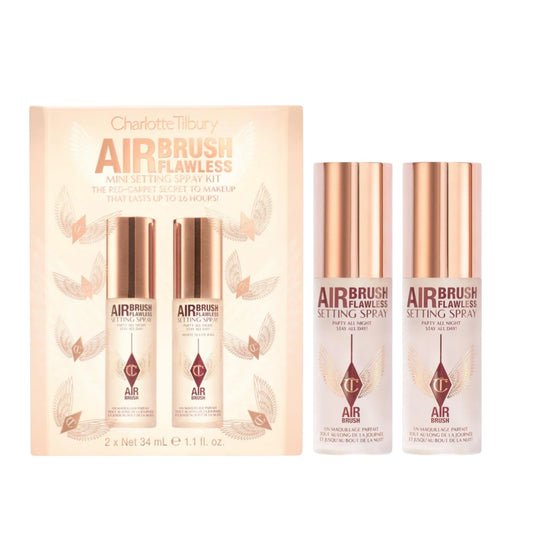 PREORDEN Mini Airbrush Flawless Setting Spray Duo Gift Set